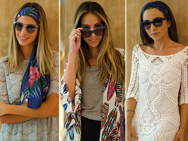 Vogue Eyewear ensina blogueiras a usar lenços no verão - Glamurama
