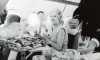Caviar e canapés na primeira classe da British Airways nos anos 60