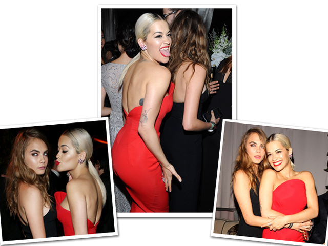 Cara Delevingne e Rita Ora: cara, beijos e apalpada! || Créditos: Getty Images