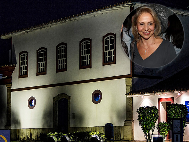 Angela Gutierrez e o Museu do Oratório em Ouro Preto || Créditos: Paulo Otero/Divulgação/Reprodução Facebook