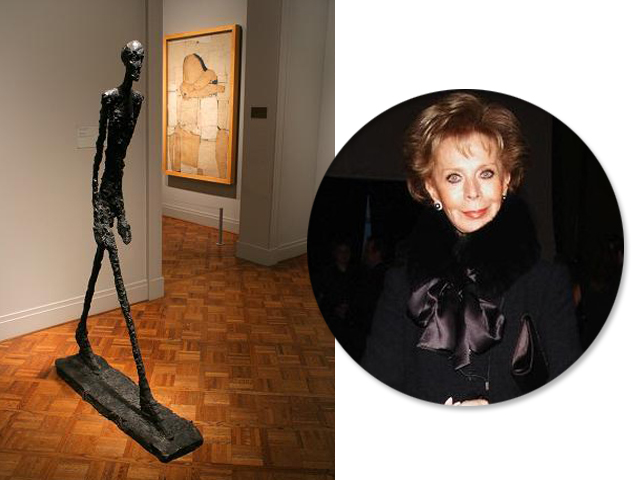 Escultura de bronze L’Homme qui marche I, do artista plástico suíço Alberto Giacometti e Lily Safra - Divulgação / Reproducao 