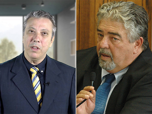 Covas Neto (esq) diz que PSDB só apura denúncia de Adolfo Quintas (dir) se houver fato concreto ||Divulgação/Reprodução youtube
