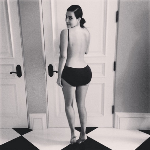 Kim Kardashian em novo projeto para a revista "LOVE" || Crédito: Reprodução / Instagram