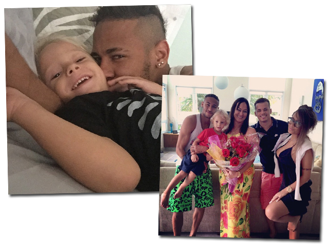 Neymar é só chamego com a família || Reprodução Instagram