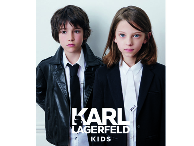 Karl Lagerfeld apresenta a campanha de sua primeira coleção kids