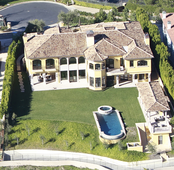 A mansão de Kim Kardashian e Kanye West em Bel Air