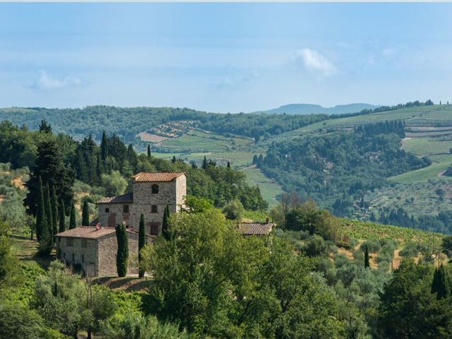 A villa onde morou Michelangelo, construída no século 16 na região da Toscana