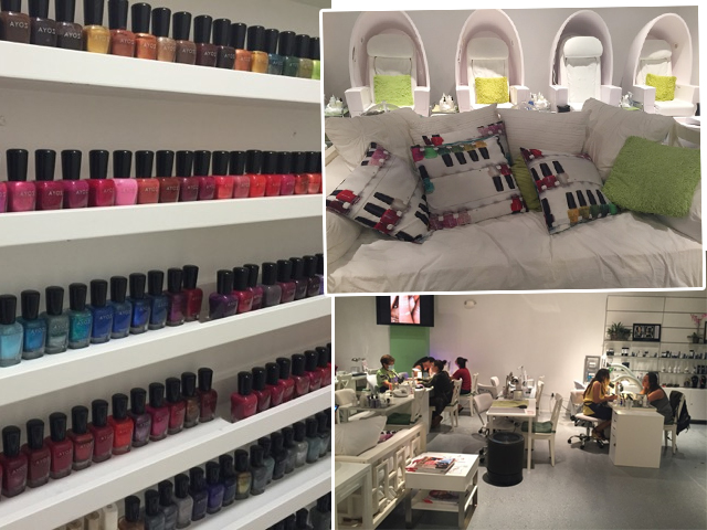 Além de serviços de manicure, o salão ainda oferece pedicure e até a famosa "brazilian wax". Créditos: Renata Araújo / blog You Must Go