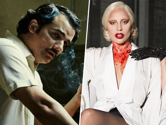 Wagner Moura em "Narcos" e Lady Gaga em "American Horror Story: Hotel"