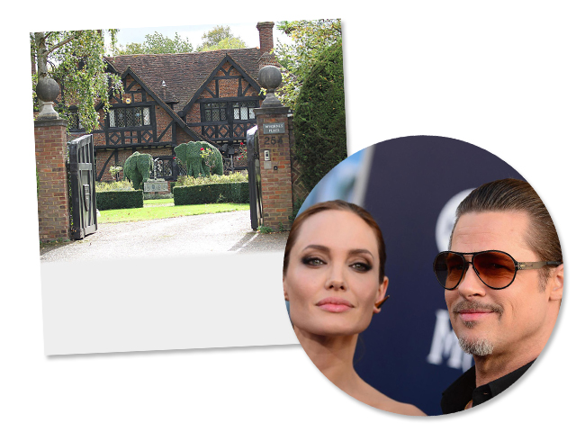 Angelina Jolie e Brad Pitt e sua casa nos próximos meses