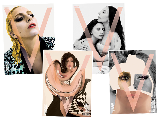 A V Magazine com Lady Gaga e Inez Van Lamsweerde na capa Créditos: Inez&Vinoodh/V Magazine