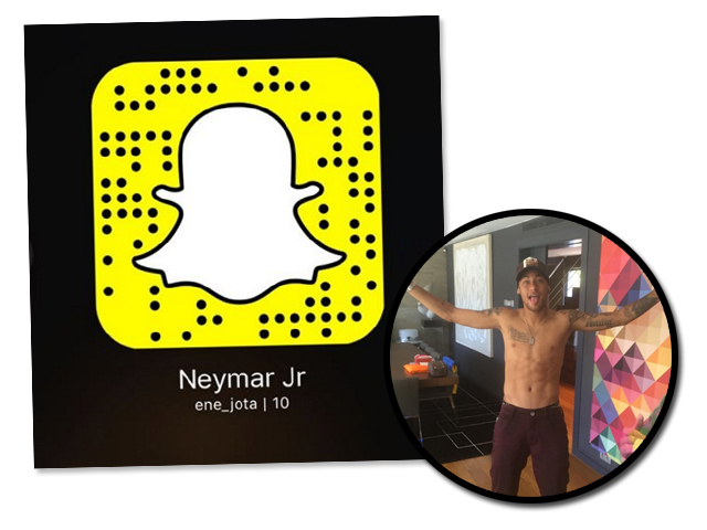 Neymar no Snapchat é ene_jota