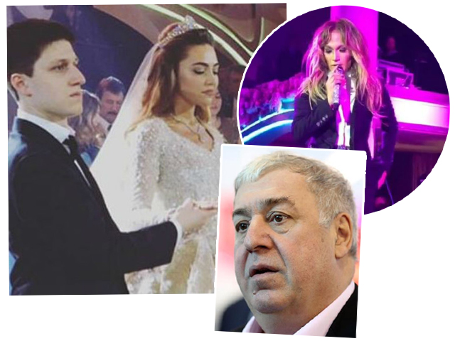 Said Gutseriev com a noiva Khadija Saeed. Casamento estrelado com direito a show de J.Lo. O pai orgulhoso e bilionário Mikhail Gutseriev