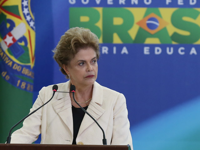 Presidente Dilma Rousseff, que negou qualquer tentativa de obstrução à Lava Jato