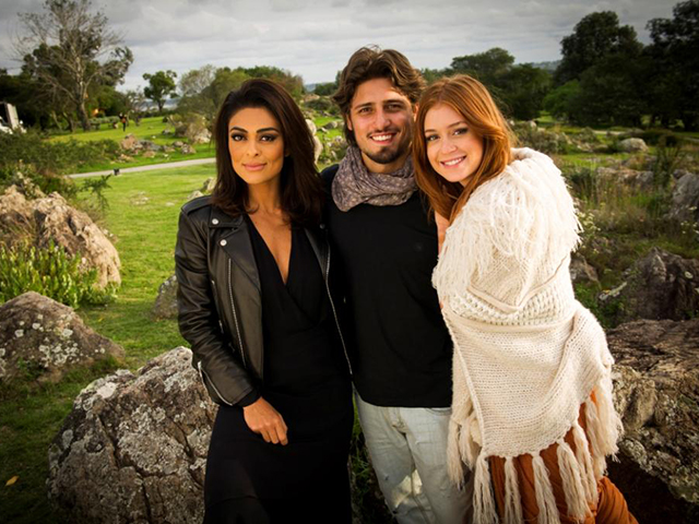 Juliana Paes, Marina Ruy Barbosa e Daniel Rocha no Hotel Fasano Las Piedras