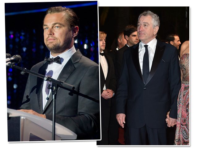 Leonardo Di Caprio e Robet De Niro apostam em modelos Giorgio Armani para eventos de Gala