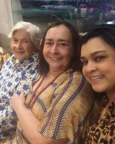 3 gerações: Dona Wangry , Drão e Preta Gil