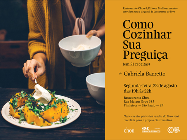 Chef Gabriela Barreto lança seu primeiro livro