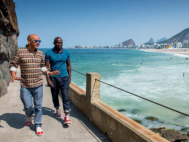 Christian Louboutin e Henri Tai no Rio