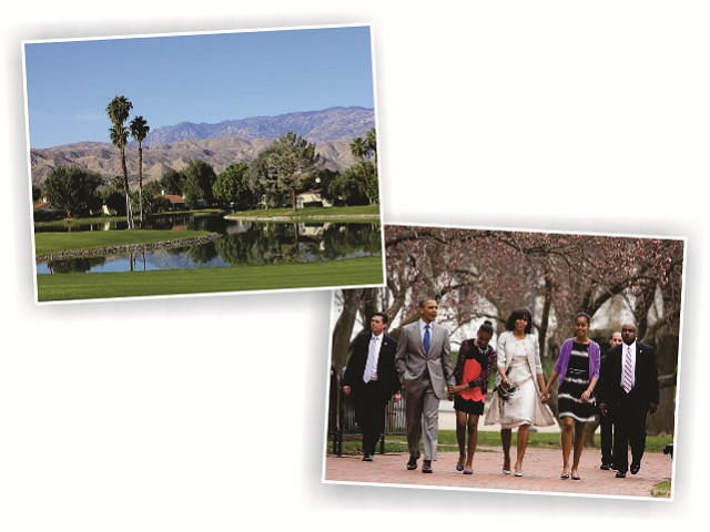 Rancho Mirage, na Califórnia, e a família Obama
