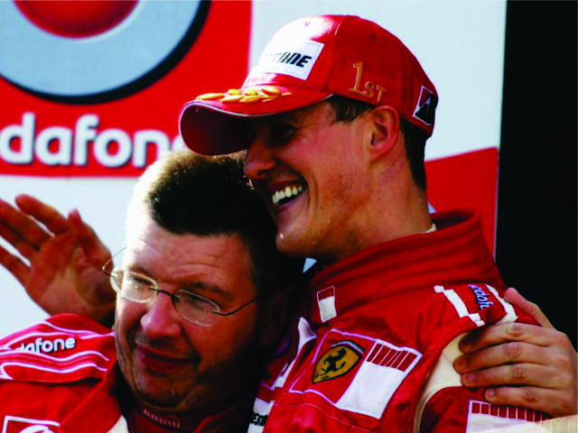 Ross Brawn e Michael Schumacher