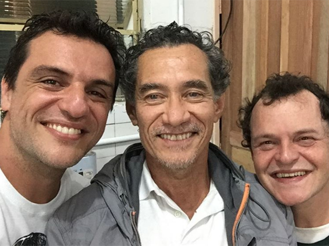 Rodrigo Lombardi, Chico Díaz e Matheus Nachtergaele || Crédito: Instagram