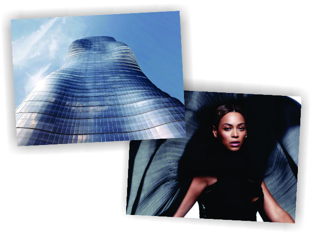 A Premier Tower, e Beyoncé em cena de 'Ghost'
