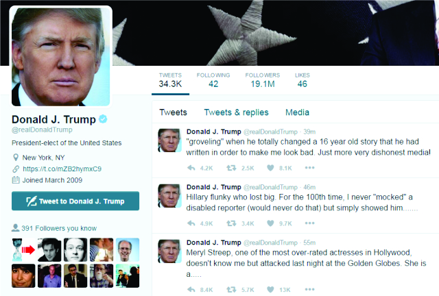 Trump se defende no Twitter || Créditos: Reprodução/Twitter