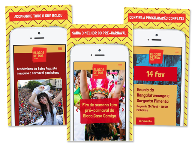 App gratuito oferece programação do Carnaval de blocos de rua 2017 de SP || Créditos: Reprodução