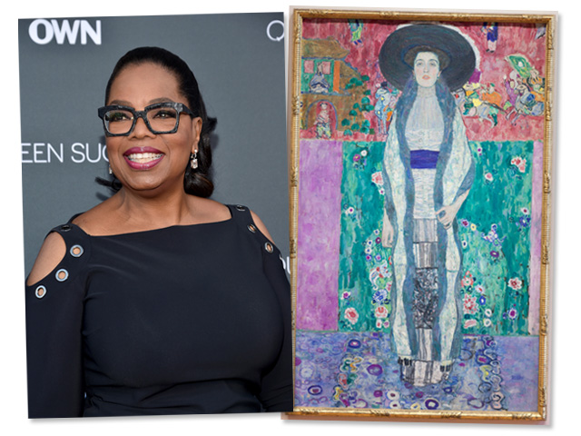 Oprah e o quadro de Gustav Klimt