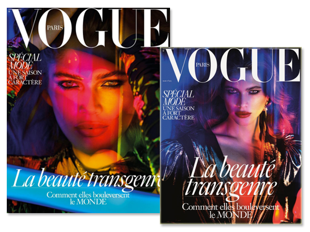As capas de Valentina Sampaio para a Vogue Paris || Créditos: Reprodução
