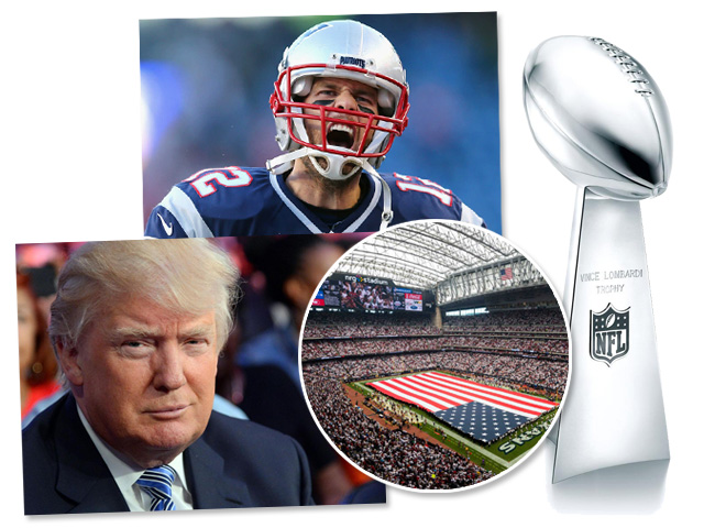 Trump e Brady serão destaque no Super Bowl deste ano