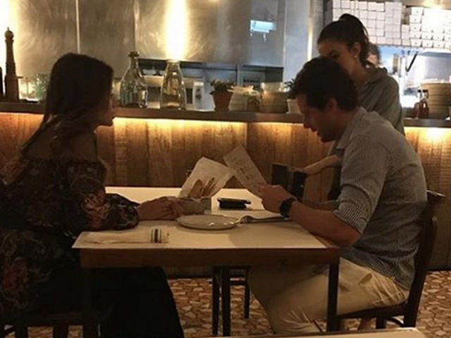 Paula Fernandes e Bruno Rudge jantando no Forneria San Paolo || Créditos: Reprodução Instagram