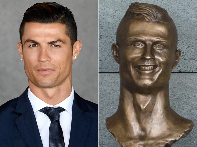 Cristiano Ronaldo e o polêmico busto em sua homenagem