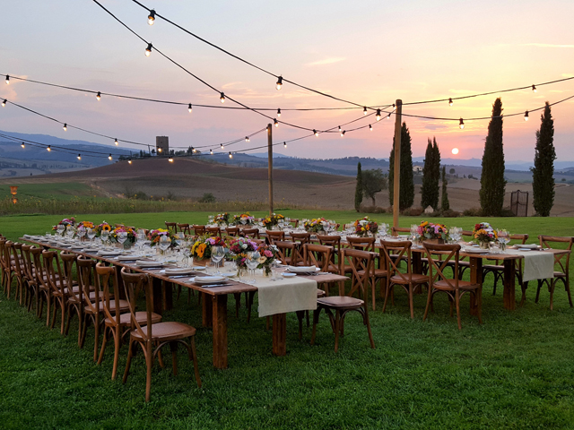 Casamento no campo na Toscana na propriedade Dimora Buonriposo || Créditos: Divulgação 