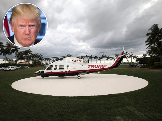  Donald Trump e seu helicóptero particular || Créditos: Reprodução/Twitter/The White House