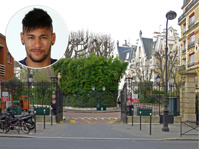 Neymar e seu novo lar em Paris
