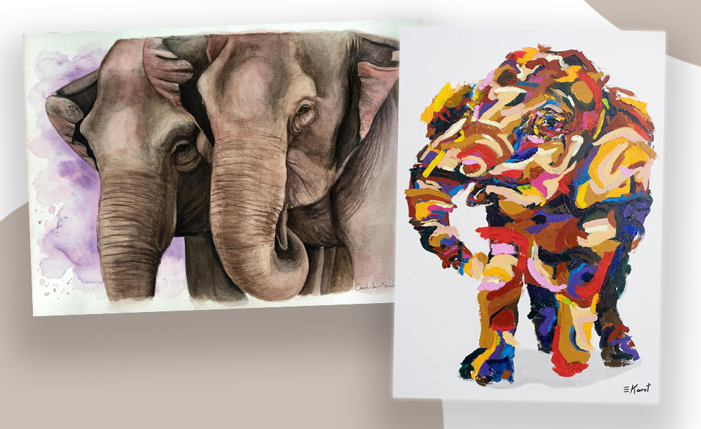 Santuário de Elefantes Brasil promove leilão de arte beneficente