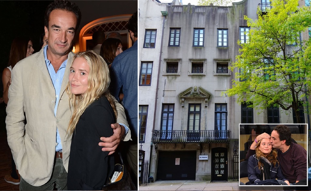 Olivier Sarkory e Mary-Kate Olsen, e o antigo endereço deles em NY