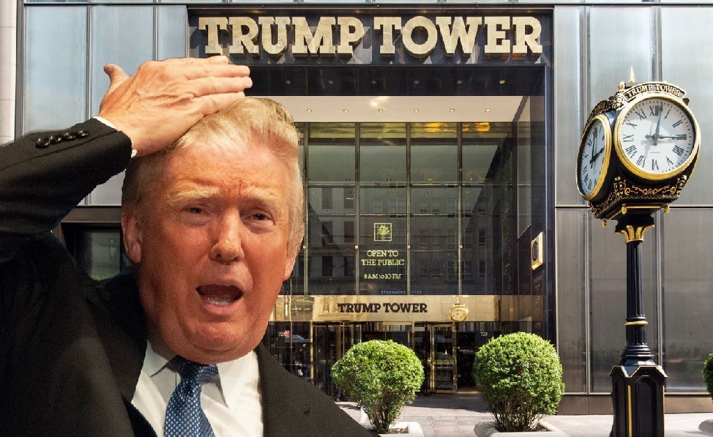 O ex-presidente e sua torre mais famosa, a Trump Tower de NY