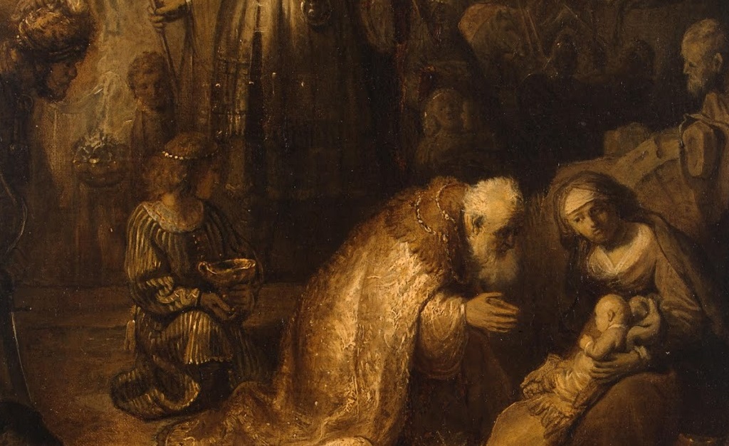 A tela "The Adoration of the Magi", do artista holandês
