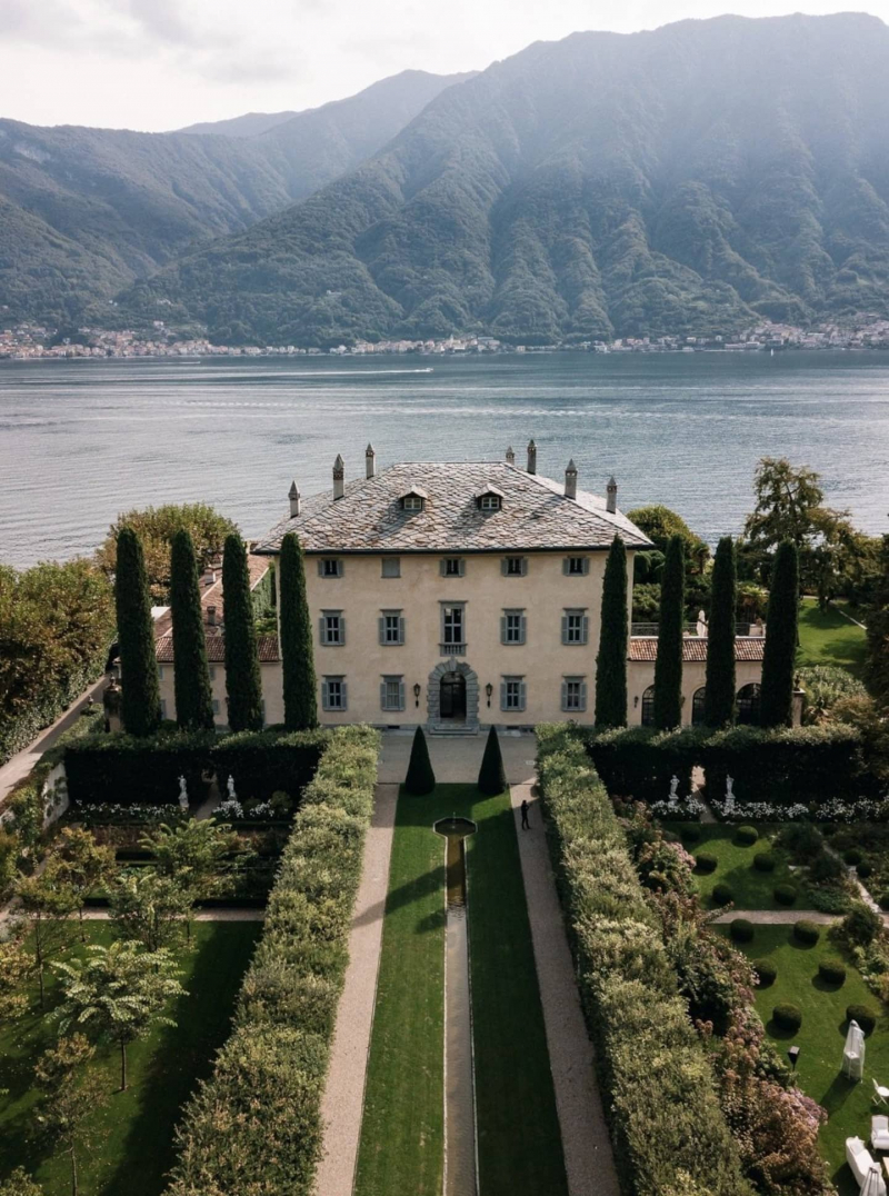 Aerial view of Lake Como