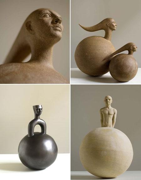 Esculturas que fazem parte da mostra de Florian Raiss na Galeria Mônica Filgueiras