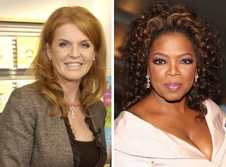 Sarah Ferguson e Oprah Winfrey: muito a conversar