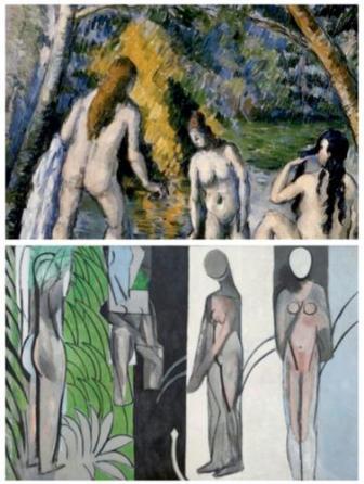 "Three Bathers", de Cézanne e "Bathers by a River", de Matisse: fantásticos
