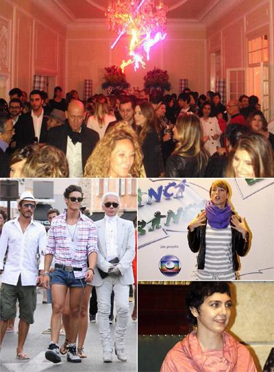 Festa do Glamurama, Karl Lagerfeld e modelo queridinho, Luana Piovani e Adriana Calcanhotto: o fim de semana não para