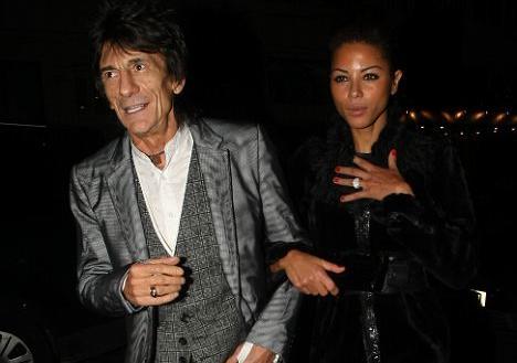 Ronnie Wood and Ana Araujo: no longer an item, says the Daily Mail 