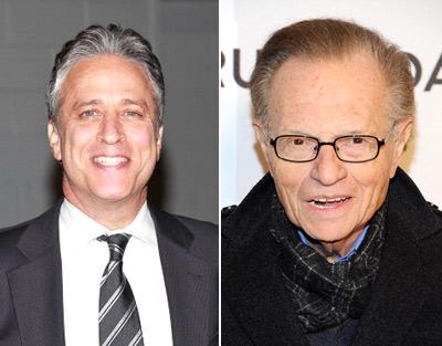 Larry King and Jon Stewart: Together on "Comedy Central"